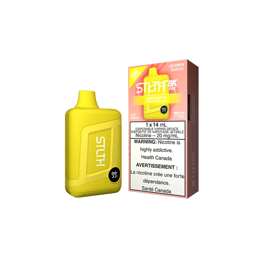 STLTH 8K PRO DISPOSABLE - LEMON SQUEEZE ICE