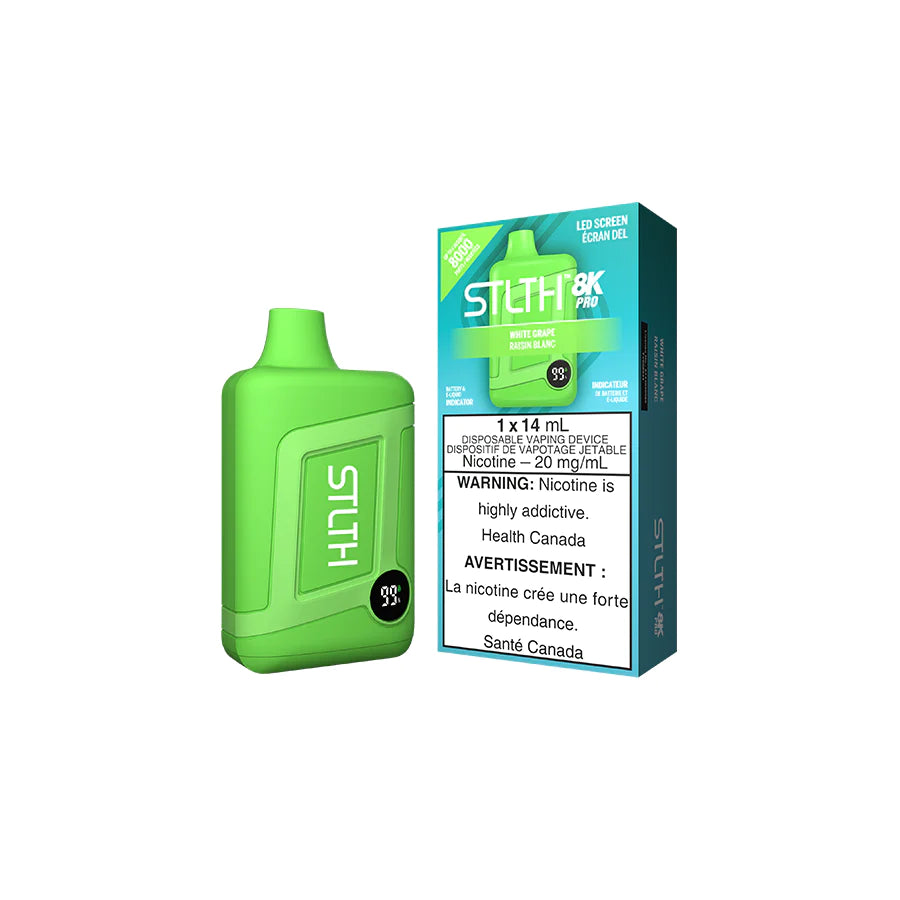 STLTH 8K PRO DISPOSABLE - WHITE GRAPE