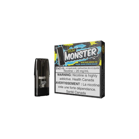 STLTH MONSTER POD PACK - BLUE RAZZ LEMON ICE