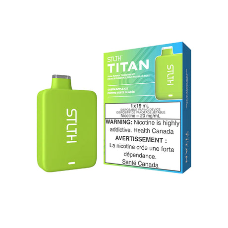 Stlth Titan Disposable Green Apple Ice