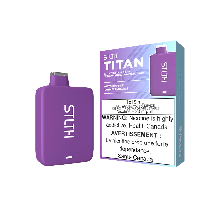 STLTH TITAN 10K DISPOSABLE - WHITE GRAPE ICE