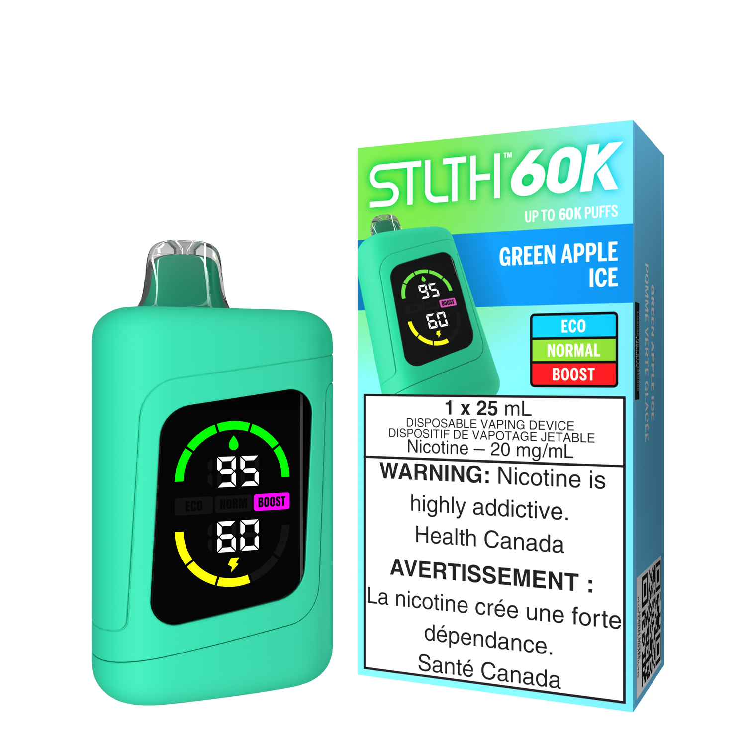GREEN APPLE ICE - STLTH 60K DISPOSABLE