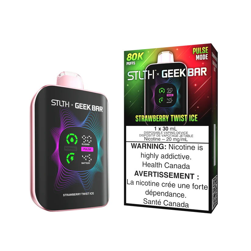 STRAWBERRY TWIST ICE GEEKBAR 80K Disposable Limited Edition with flavour