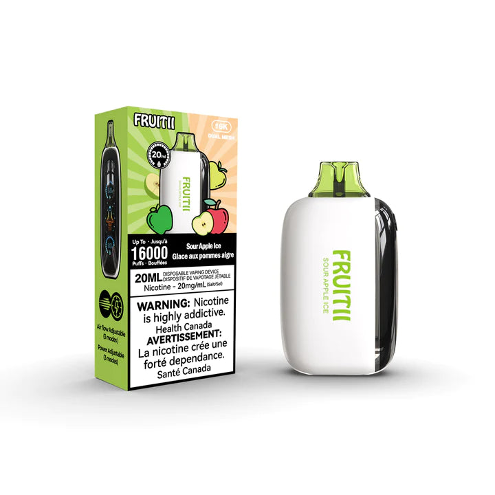 FRUITTI 16K DISPOSABLE VAPE - SOUR APPLE ICE
