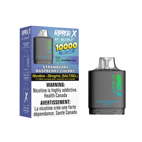 Strawberry Raspberry Cherry Rufpuf Ripper X Pod 10000 Puffs