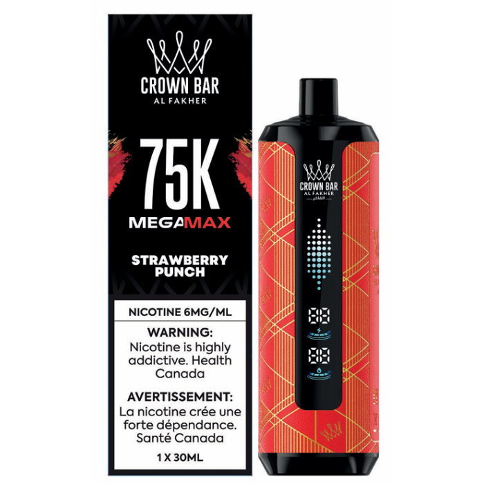 Crown Bar Al Fakher 75K Strawberry Punch Quality Vapes Crown Bar Al Fakher 75K Strawberry Punch Quality Vapes