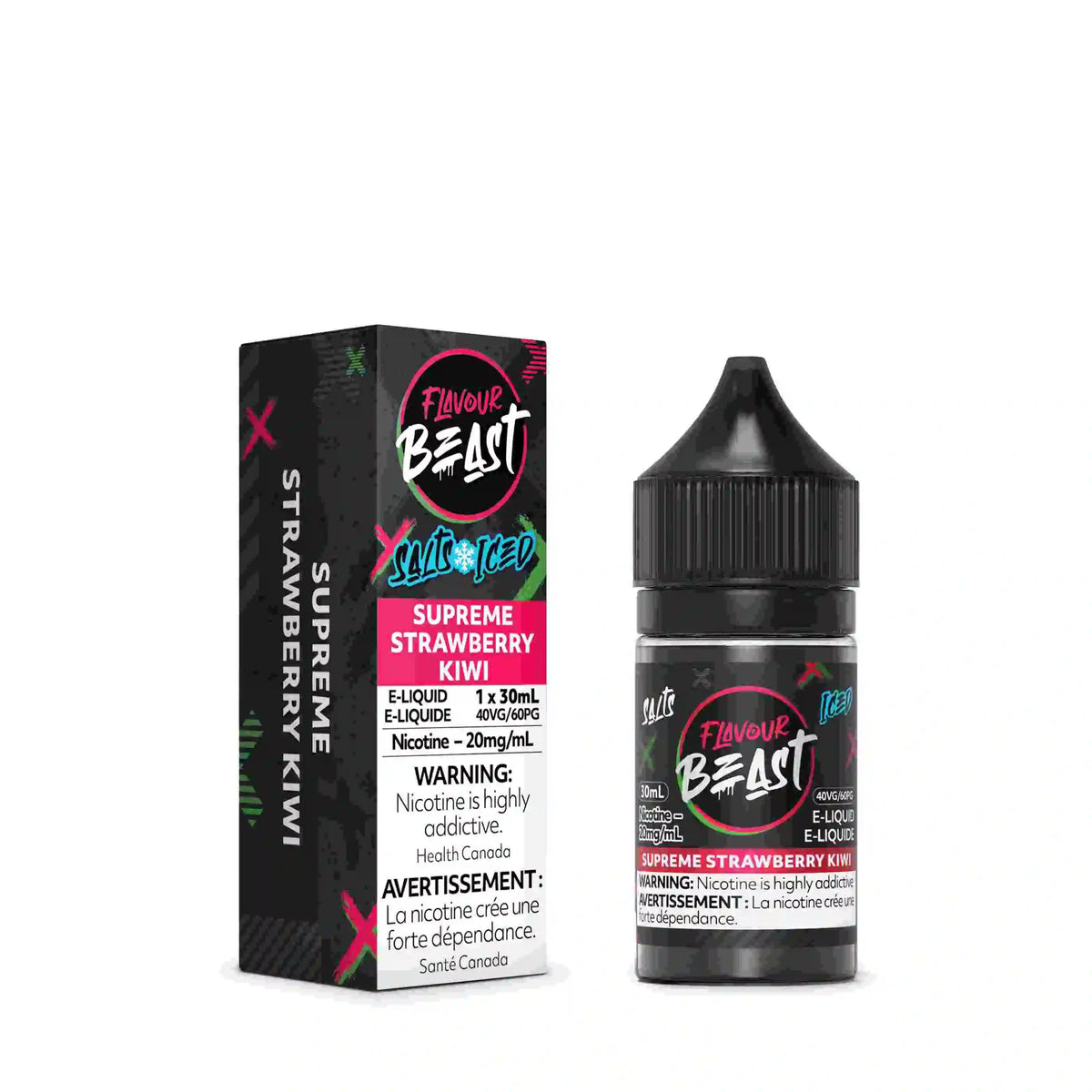 Supreme Strawberry Kiwi - Flavour Beast Nic Salt 30ml