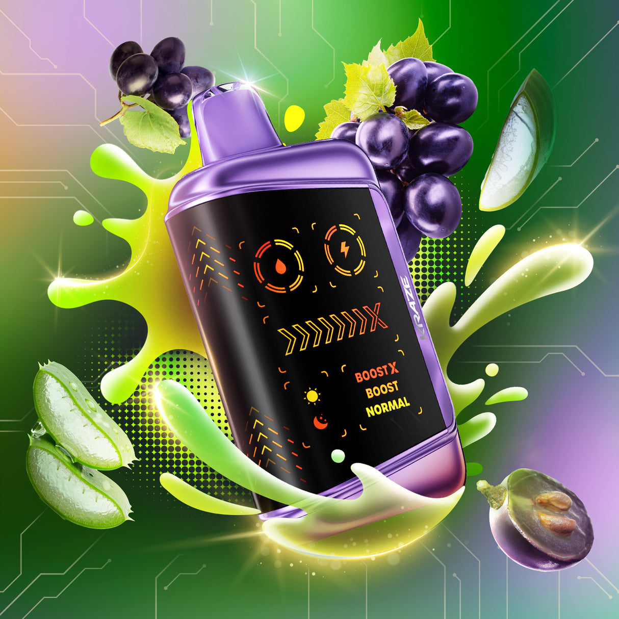 Tangy Aloe Grape - Kraze Mega X Disposable Vape