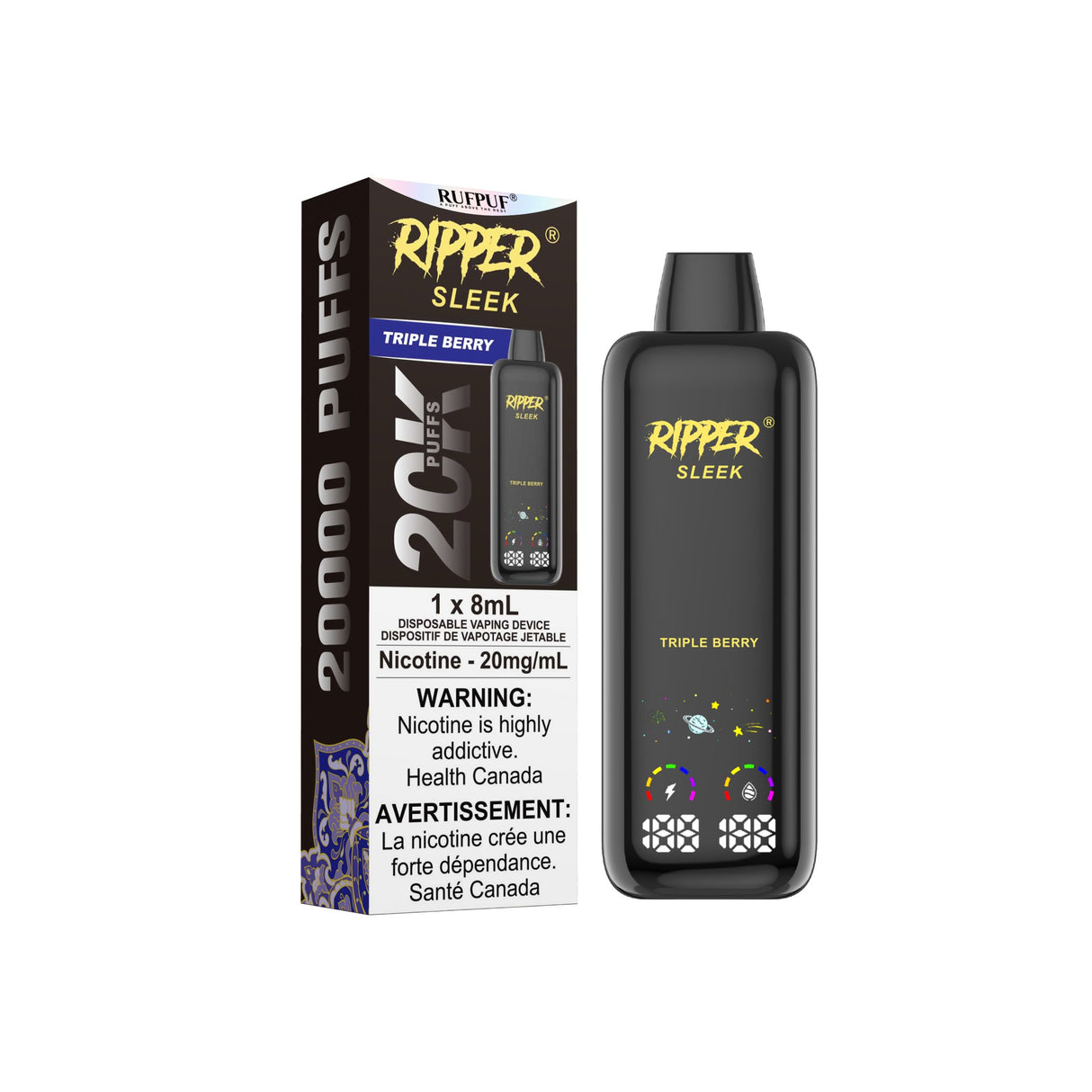 TRIPLE BERRY - RIPPER SLEEK Disposable Vape