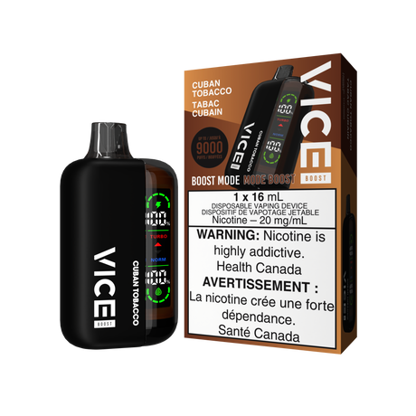 Vice Boost 9000 Disposable Vape - Cuban Tobacco