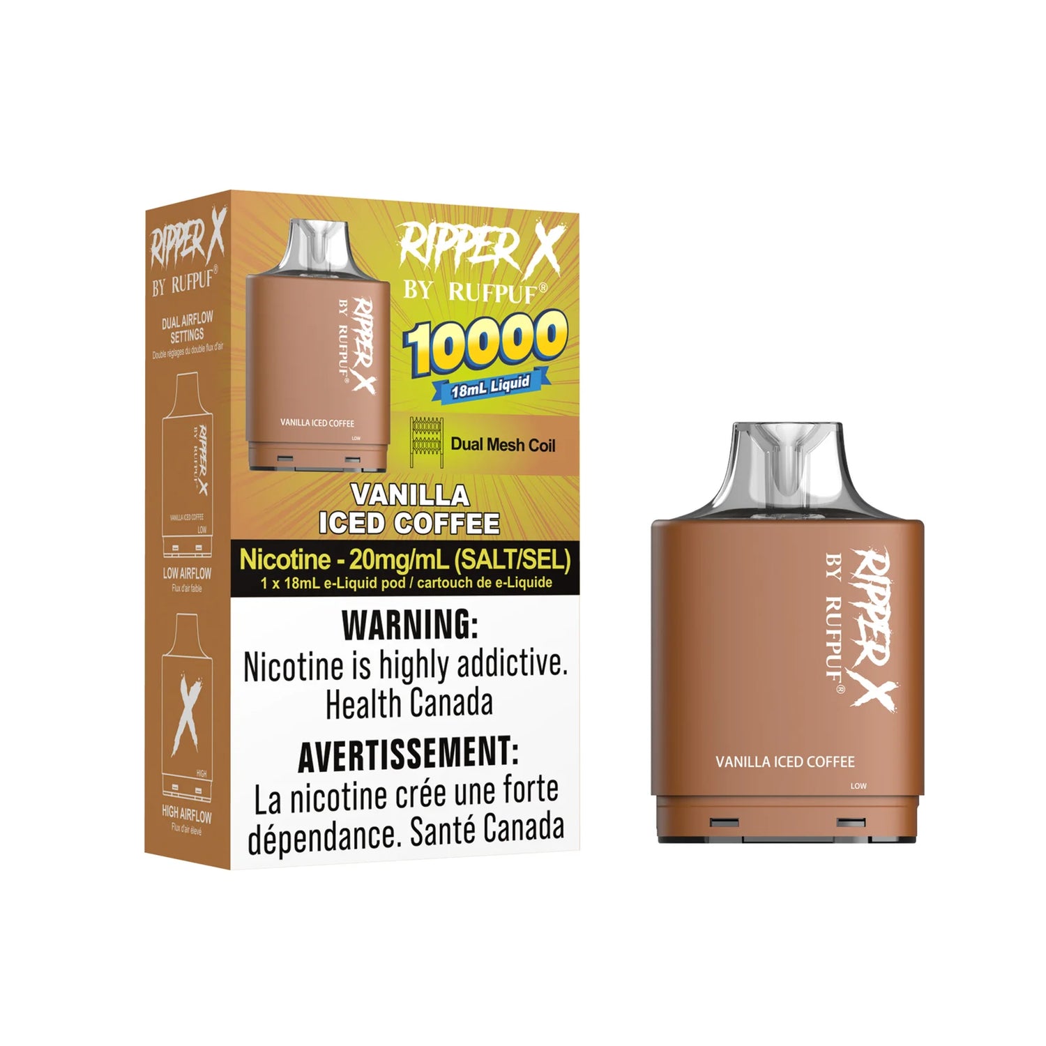 Vanilla Iced Coffee - Rufpuf Ripper X 15K Pod