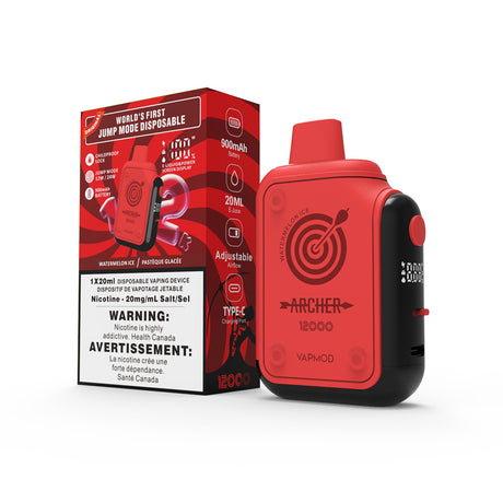 Watermelon Ice Vapmod Archer 12k Puffs Disposable Vape