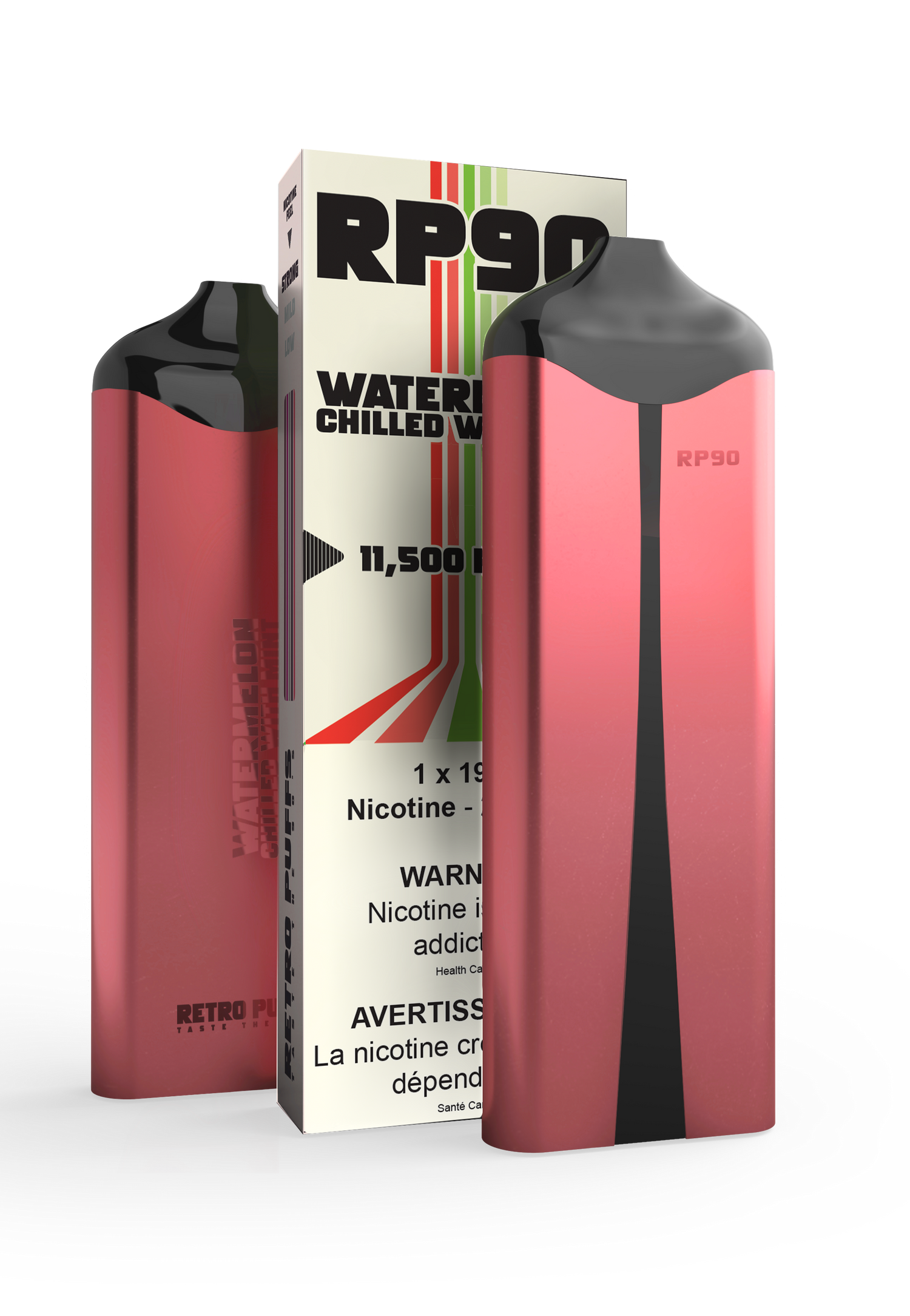 Boosted RP90 Disposable Vape - Watermelon Chilled Mint, 11,500 Puffs