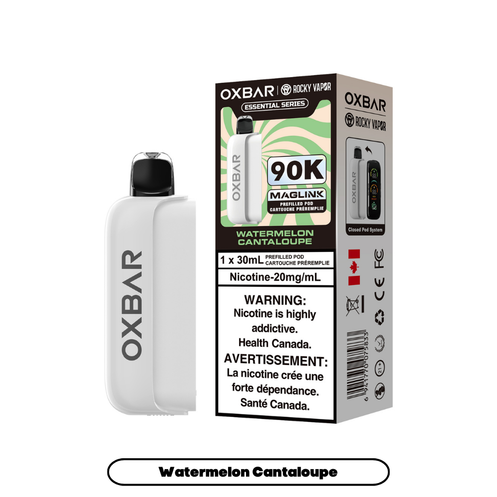 Rocky Vapor Oxbar Maglink Prefilled Pods 90K - Essential Series - Watermelon Cantaloupe