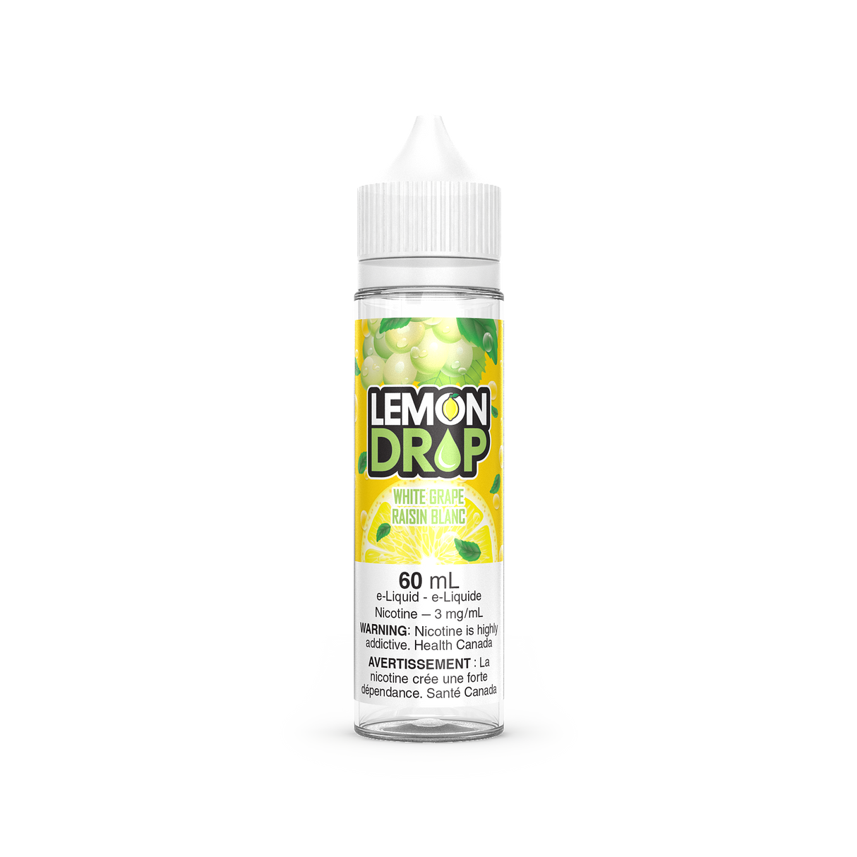 White Grape by Lemon Drop Freebase E-Liquid 60mL - Crisp and Tangy