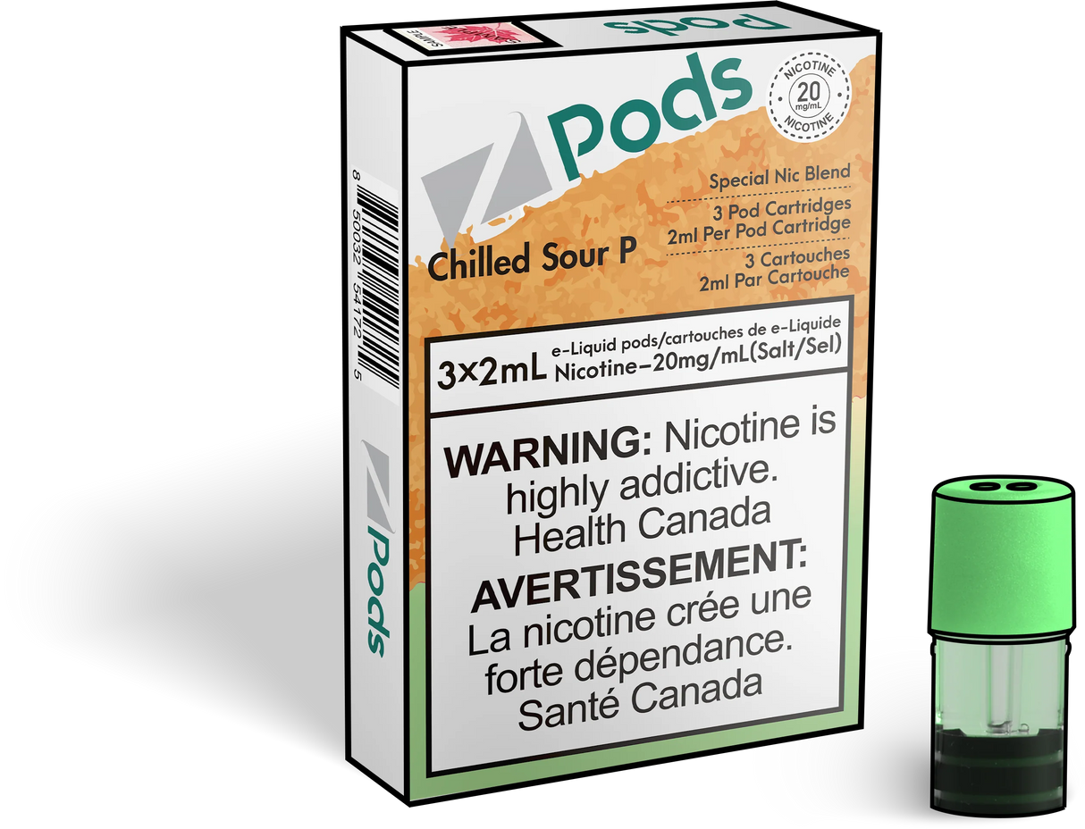 CHILLED SOUR P - Z PODS ( SUPREME NIC BLEND)