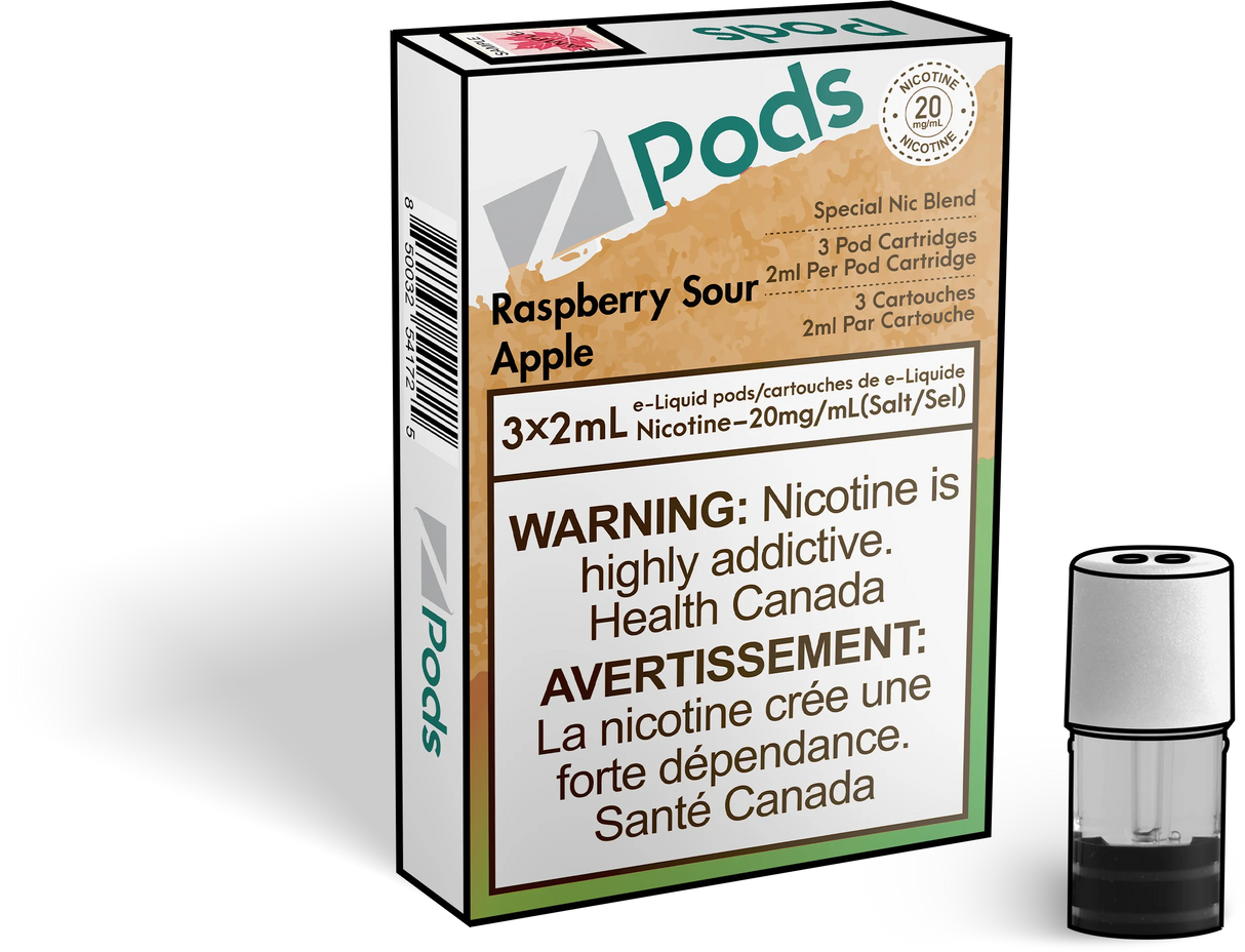 RASPBERRYSOUR APPLE  - Z PODS ( SUPREME NIC BLEND)