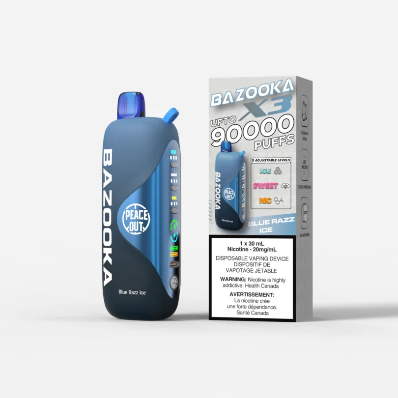 Bazooka Disposable Vape X3 - 90000 Puffs - Synthetic - Adjustable Nic levels