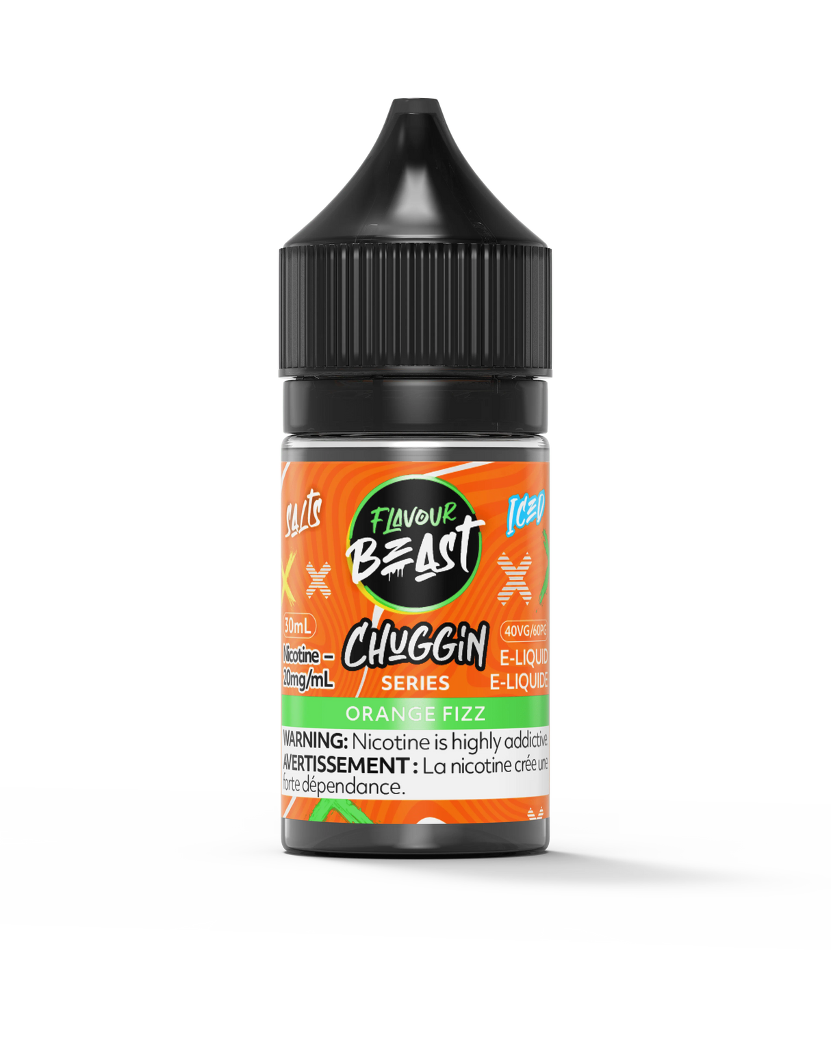 Orange Fizz Iced - Chuggin Series Salt - Flavour Beast Juice E-Liquid 60ml