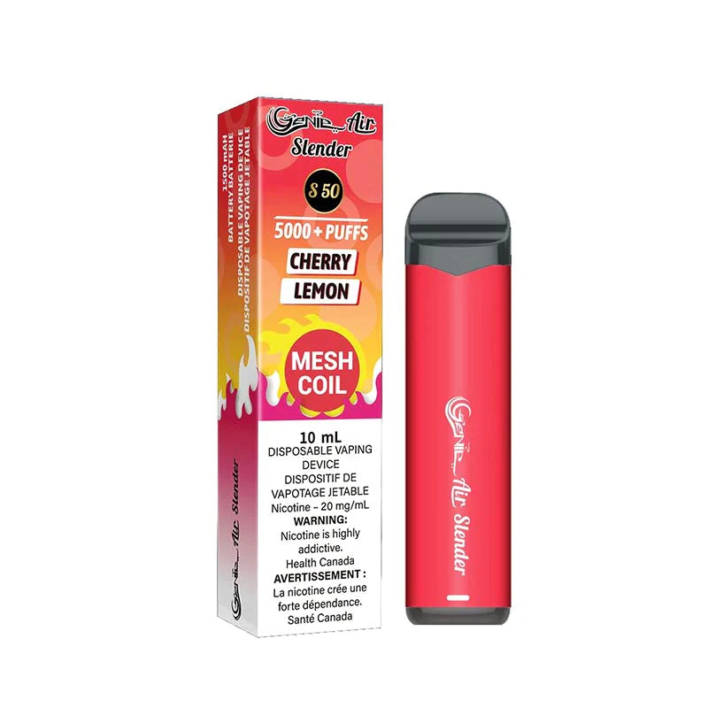 Cherry Lemon   - Genie Air Slender 5000 Puffs- Synthetic