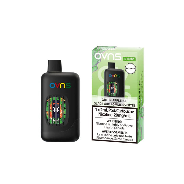 Green Apple Ice - OVNS Intense 3500 Puffs Disposable Vape Quality Vapes Green Apple Ice - OVNS Intense 3500 Puffs Disposable Vape Quality Vapes