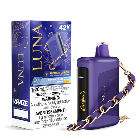 Midnight Razz Frost - Kraze Luna 42K Disposable Vape