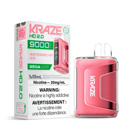 Kraze HD 2.0 9000 Disposable Vape - Watermelon Ice