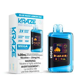 Kraze HD Mega - Glace au citron Blue Razz