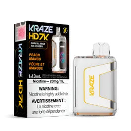 Kraze HD 7k Peach Mango Disposable Vape