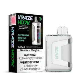 Kraze HD 7k Spearmint Disposable Vape