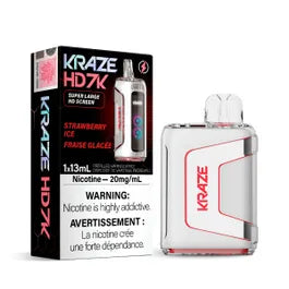 Kraze HD 7k Strawberry Ice Disposable Vape