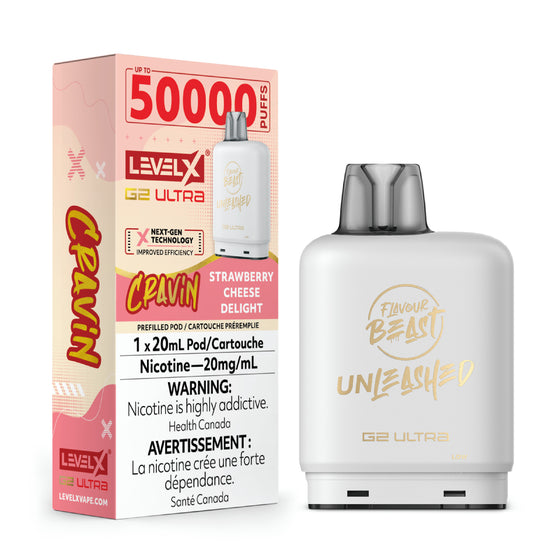 Level X Unleashed G2 Ultra - Cravin' Strawberry Cheese Delight