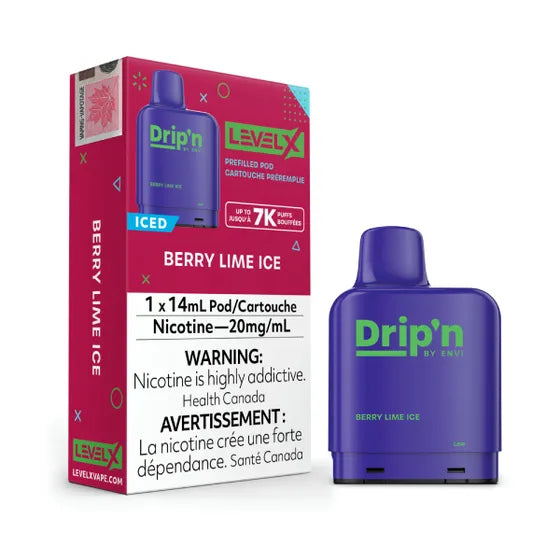 Level X Drip'n Pod - Berry Lime Ice 14mL 20mg