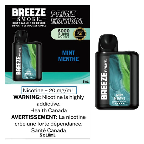 Breeze Prime Disposable Vape 6000 - Mint