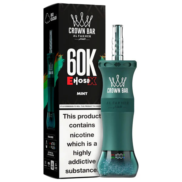 Mint - Al Fakher Crown Bar 60K EHOSE CloudX Disposable Vape