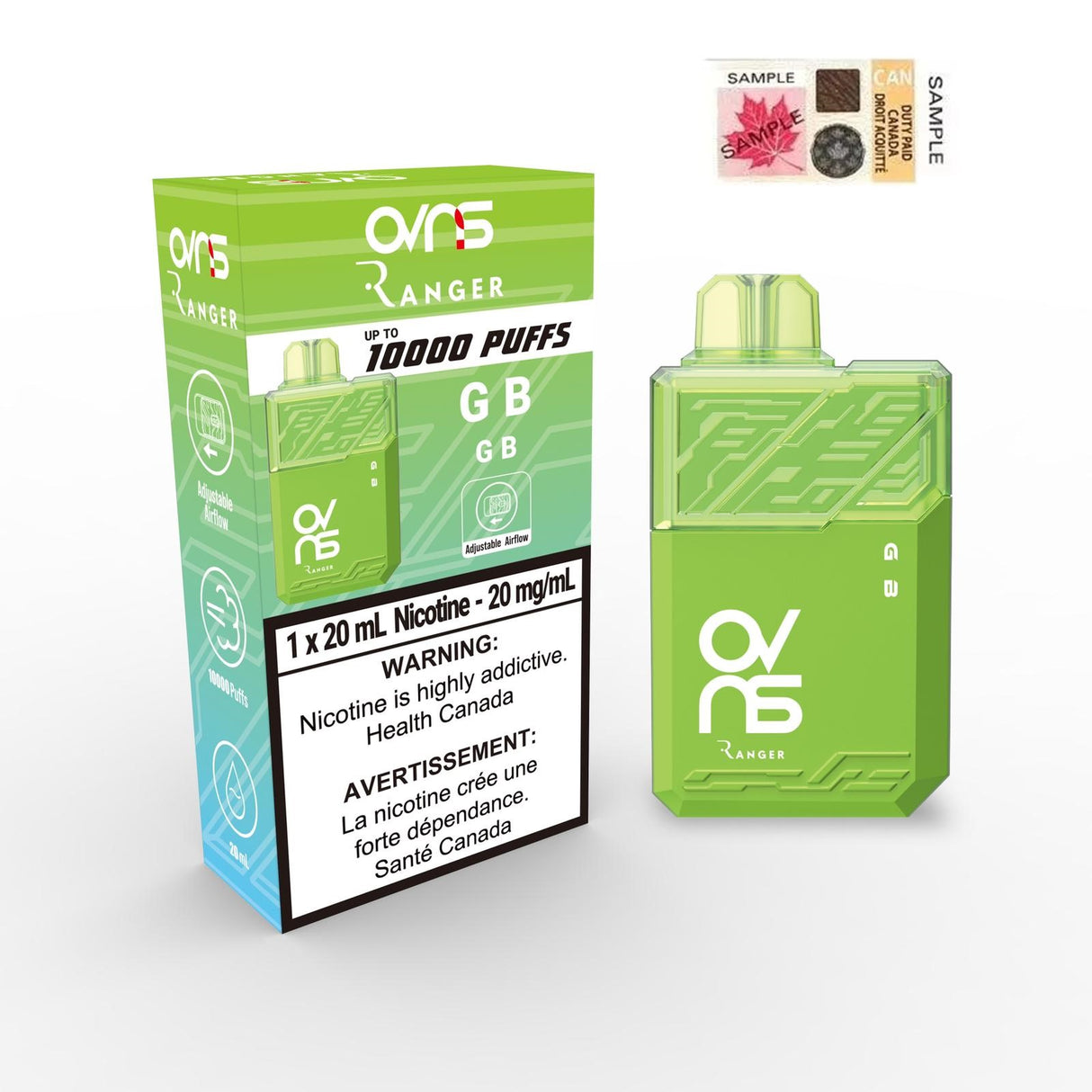 OVNS RANGER 10000 PUFFS - G.B