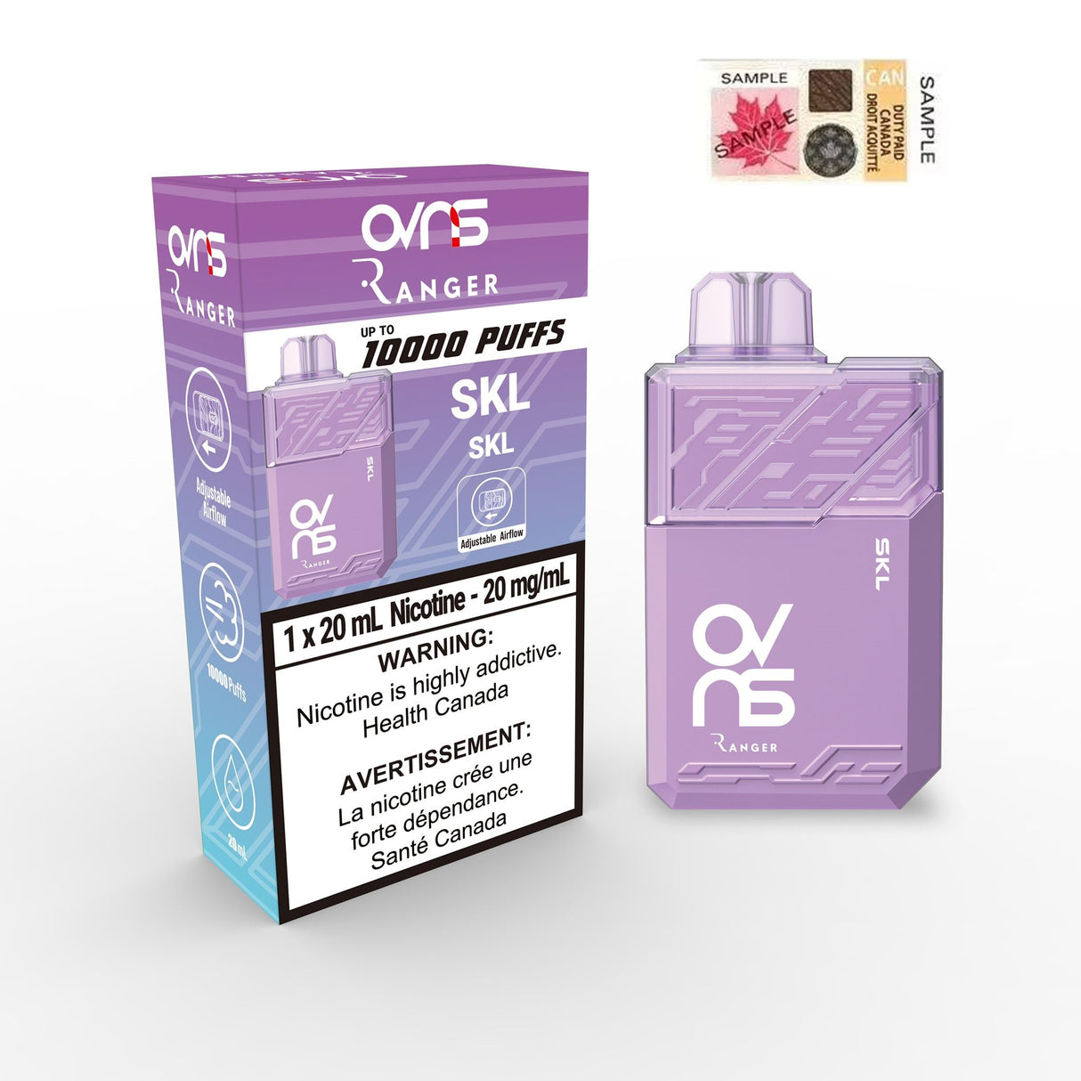 OVNS RANGER 10000 PUFFS - SKL