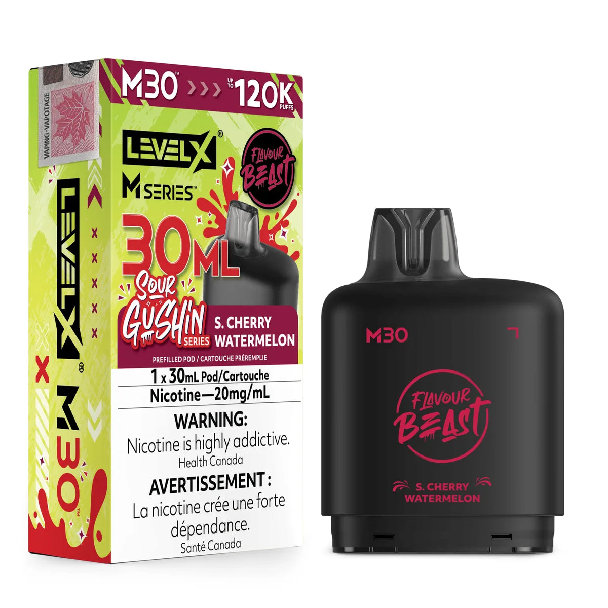 S. Cherry Watermelon Level X M Series M30 Pod