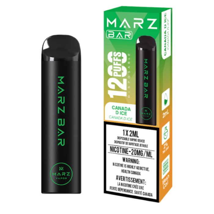 Canada Dry Ice Marz Bar 1200 Puffs Disposable Vape – Quality Vapes