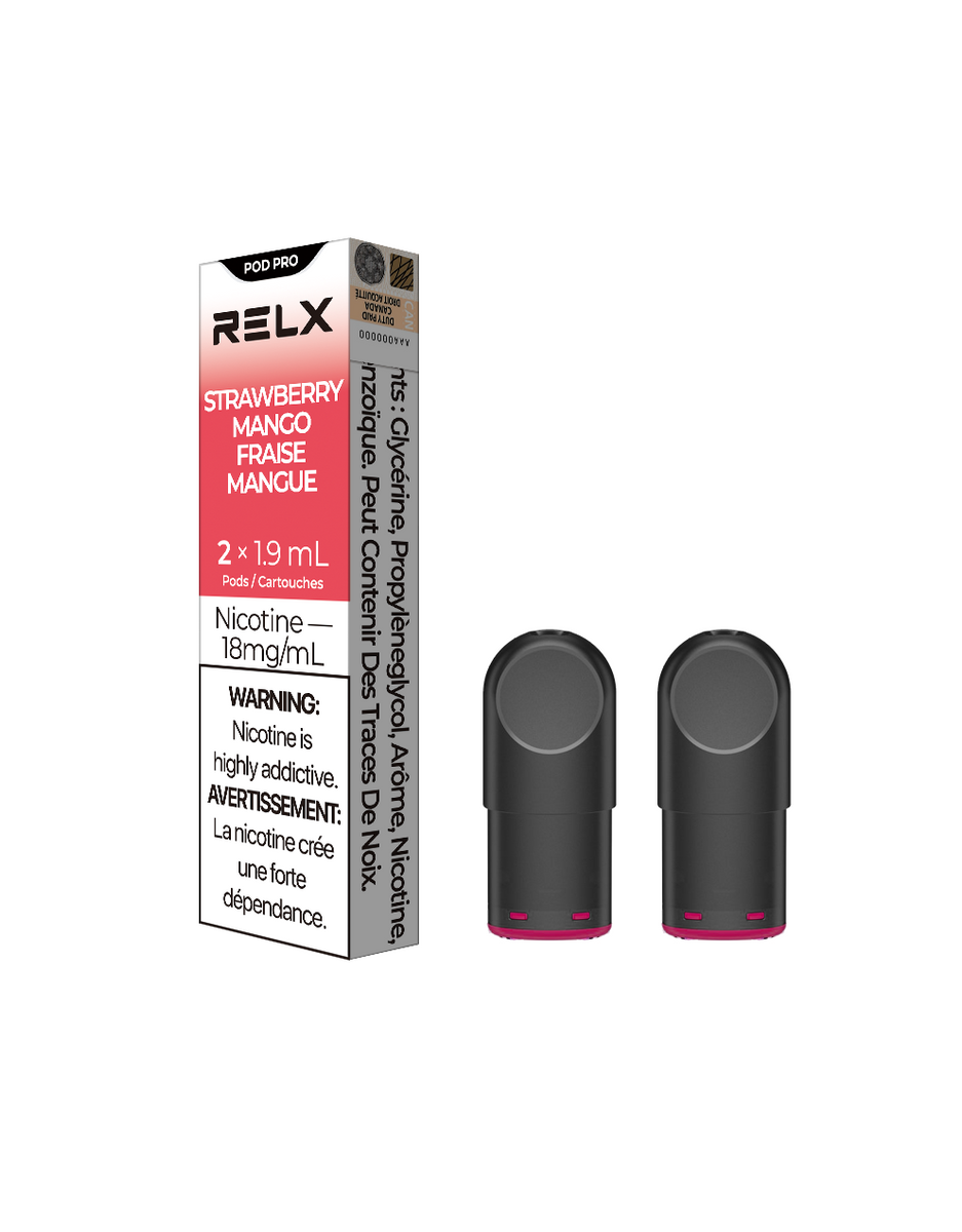 RELX Pods Pro - Strawberry Mango (2 Packs)  Quality Vapes