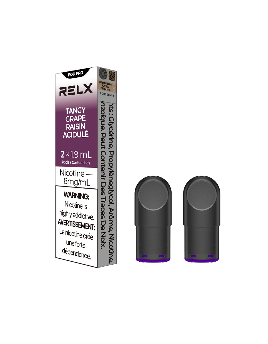 Relx Pods Pro - Tangy Grape (2 Packs) Quality Vapes Relx Pods Pro - Tangy Grape (2 Packs) Quality Vapes