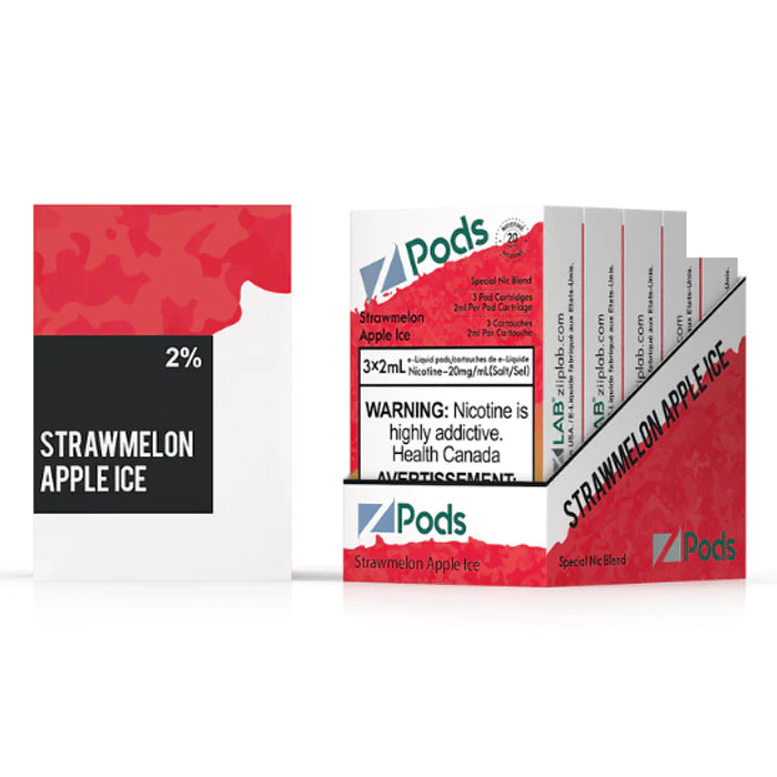 STRAWMELON APPLE ICE  - Z PODS ( SUPREME NIC BLEND)