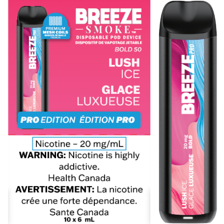Breeze Pro Lush Ice - Synthetic Disposable Vape