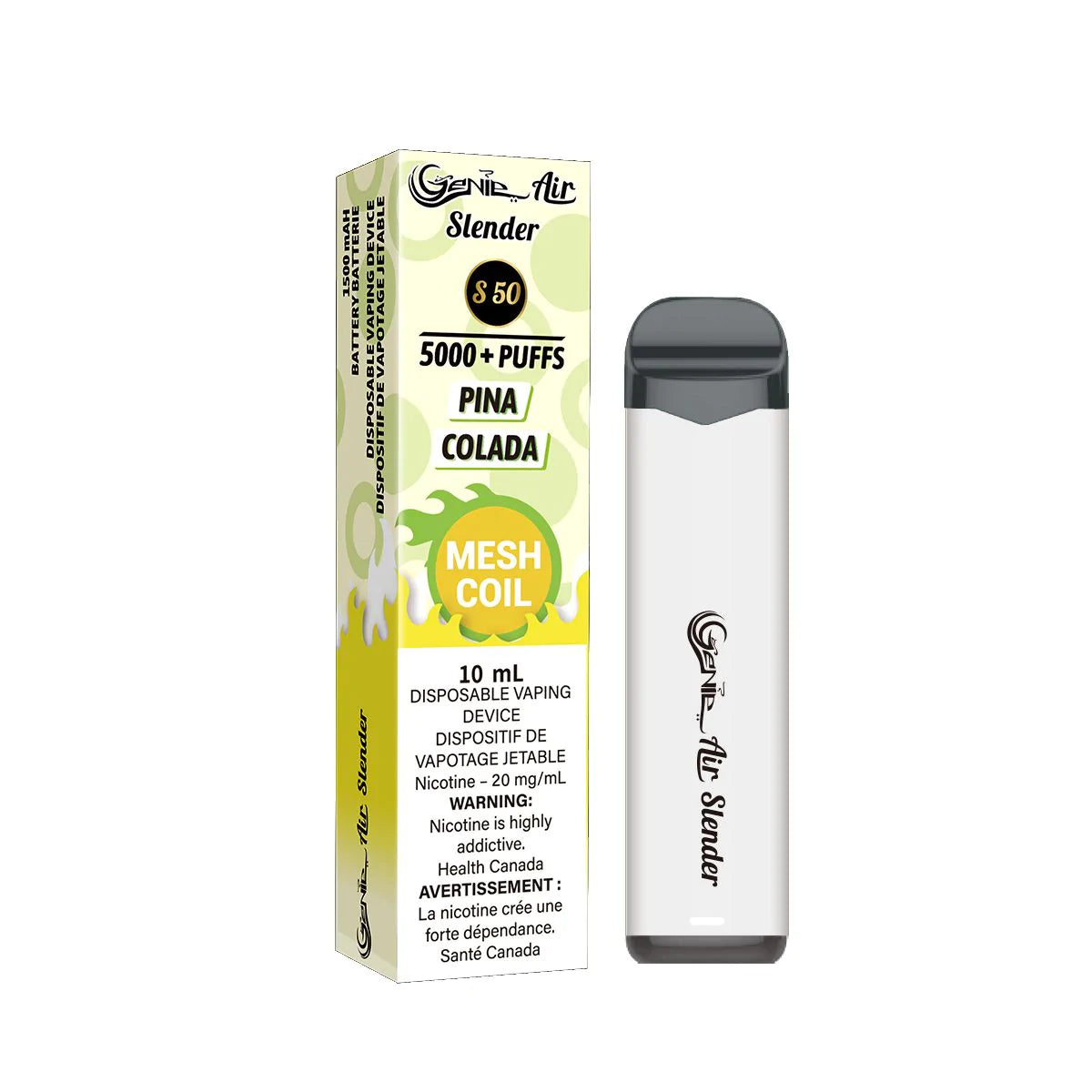 Pina colada  - Genie Air Slender 5000 Puffs- Synthetic