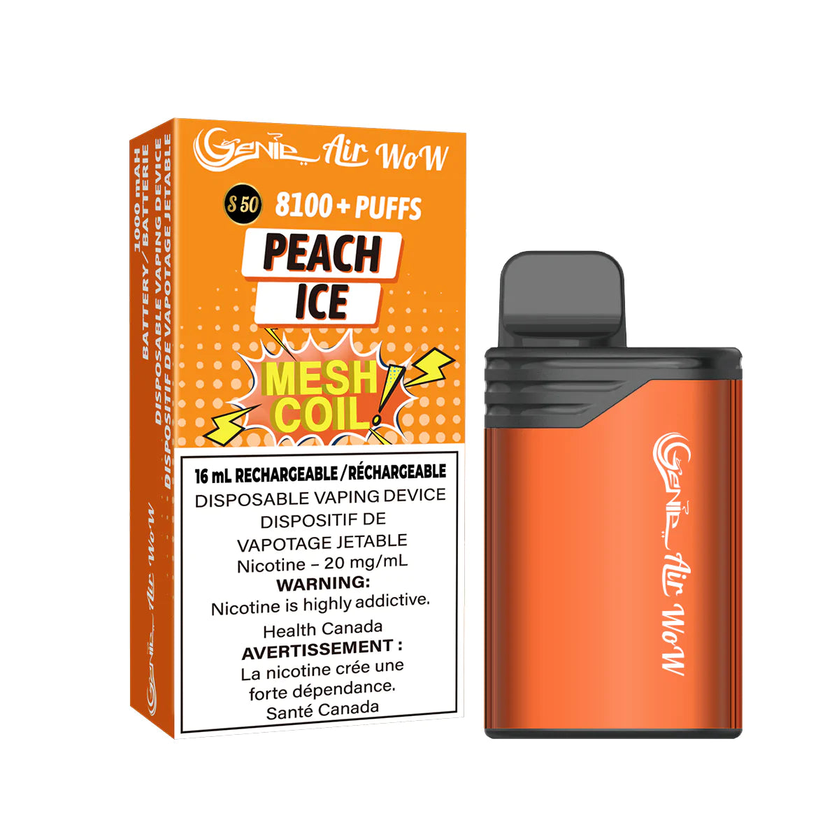 GENIE AIR WOW - PEACH ICE (SYNTHETIC)