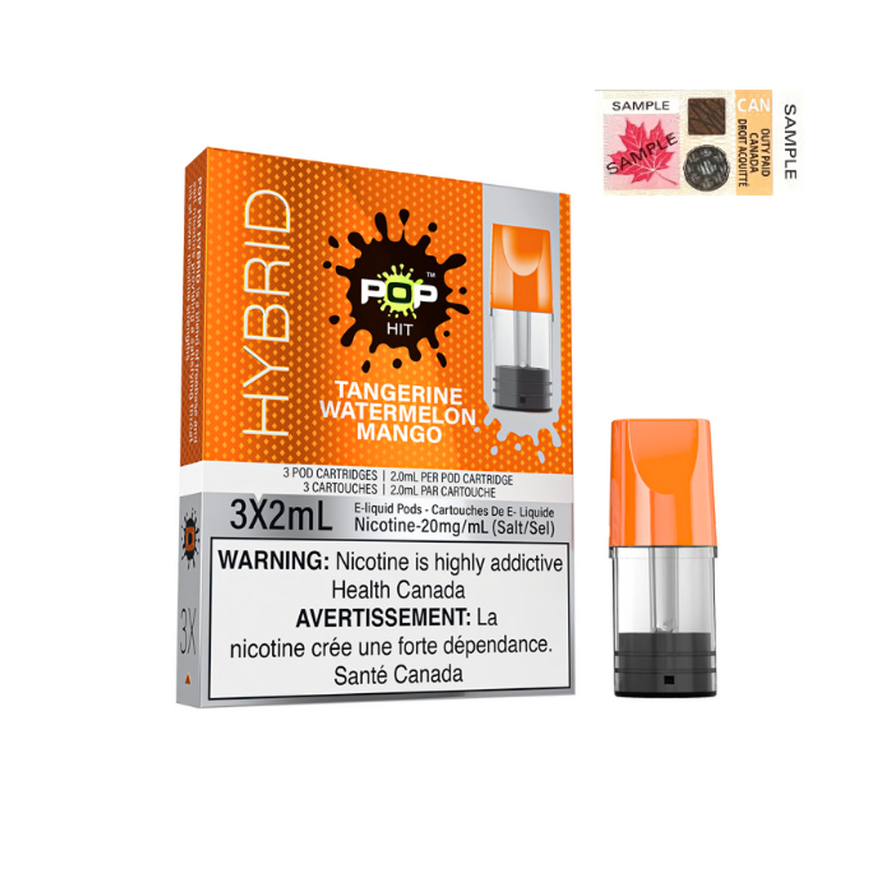 TANGERINE WATERMELON MANGO - POP HIT HYBRID PODS