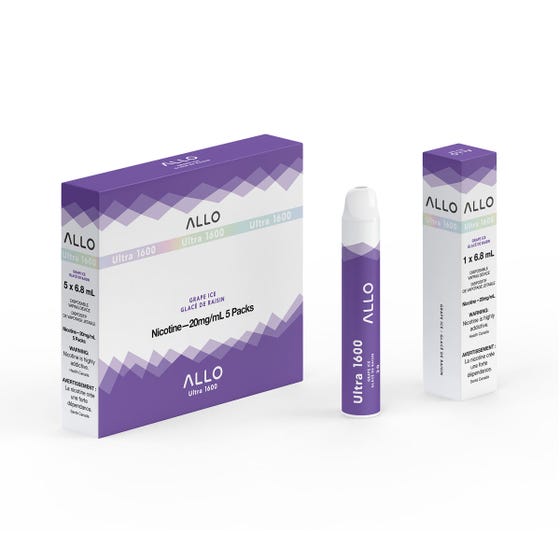 ALLO ULTRA 1600 DISPOSABLE - GRAPE ICE