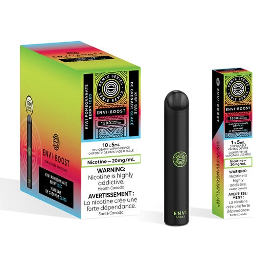 ENVI BOOST DISPOSABLE - KIWI POMEGRANATE BERRY ICED (Remix Series)