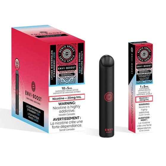 ENVI BOOST DISPOSABLE- LYCHEE WATERMELON STRAWBERRY ICED (Remix Series)