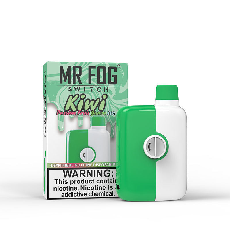 KIWI PASSION FRUIT GUAVA ICE- MR FOG SWITCH 5500 PUFFS Quality Vapes KIWI PASSION FRUIT GUAVA ICE- MR FOG SWITCH 5500 PUFFS Quality Vapes